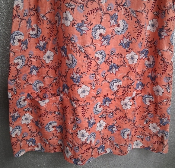 J. Jill Love Linen Coral Tunic Size XS - Picture 10 of 11
